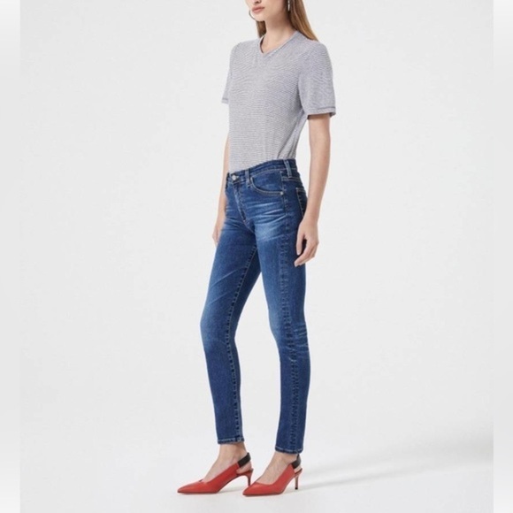 AG The Farrah High Rise Skinny Split Ankle Jeans   - Size 25 - Picture 1 of 12